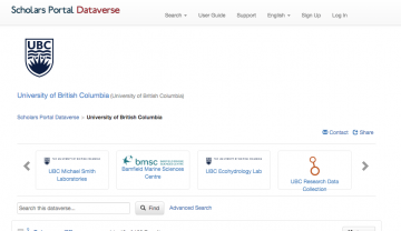 screenshot of dataverse